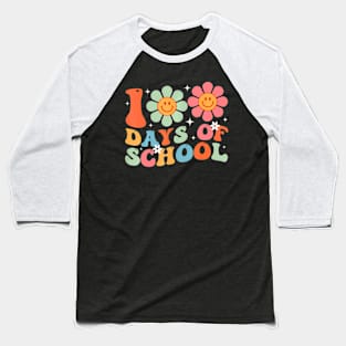 100Th Day Of School Teacher Kids 100 Days Of School Baseball T-Shirt